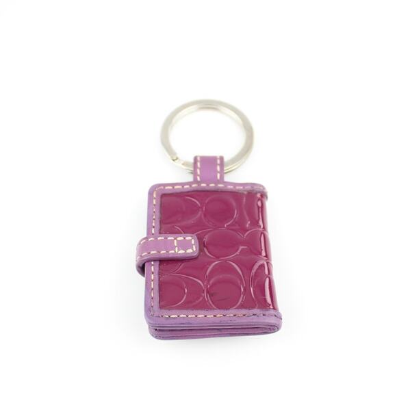 Coach Signature Embossed Mini  Photobook Keychain - Picture 2 of 5